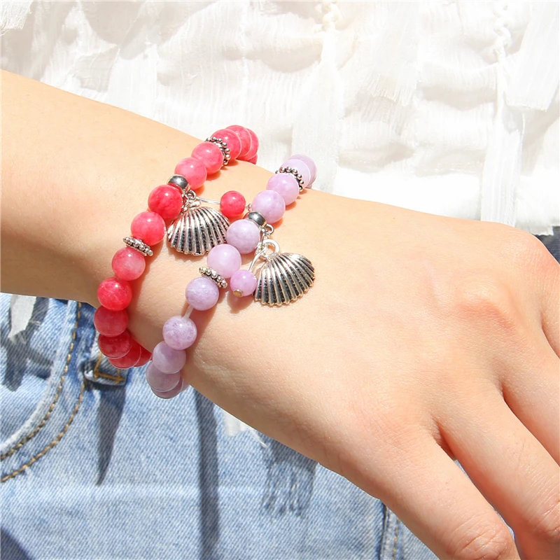 Fashion Sell Charm Bracelet Natural Stone Pink Quartz Crystal Beads Bracelet Women Romantic Beaded Bracelet Jewelry for Women
Fashion Sell Charm Bracelet Natural Stone Pink Quartz Crystal Beads Bracelet Women Romantic Beaded Bracelet Jewelry for Women
