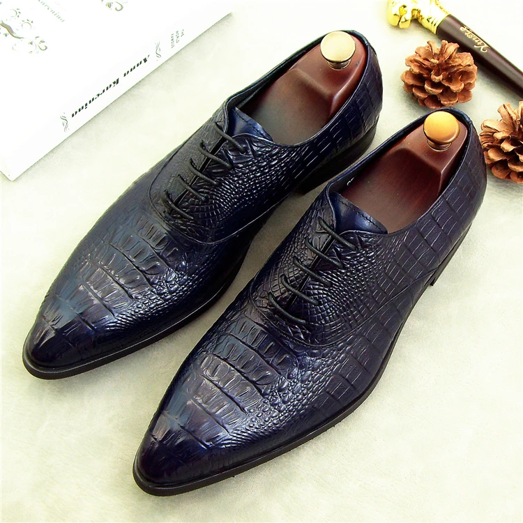 2018 genuine leather men oxfords shoes single oxfords runway black blue red crocodile party nightclub performance oxfords
2018 genuine leather men oxfords shoes single oxfords runway black blue red crocodile party nightclub performance oxfords