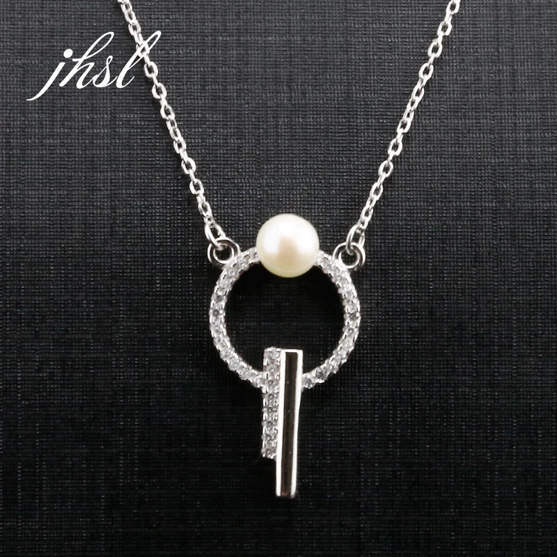 JHSL Brand Cute 925 Sterling Silver Round Freshwater Pearl Necklace Pendant Women Girl Female Classic Elegant Fine Jewelry
JHSL Brand Cute 925 Sterling Silver Round Freshwater Pearl Necklace Pendant Women Girl Female Classic Elegant Fine Jewelry