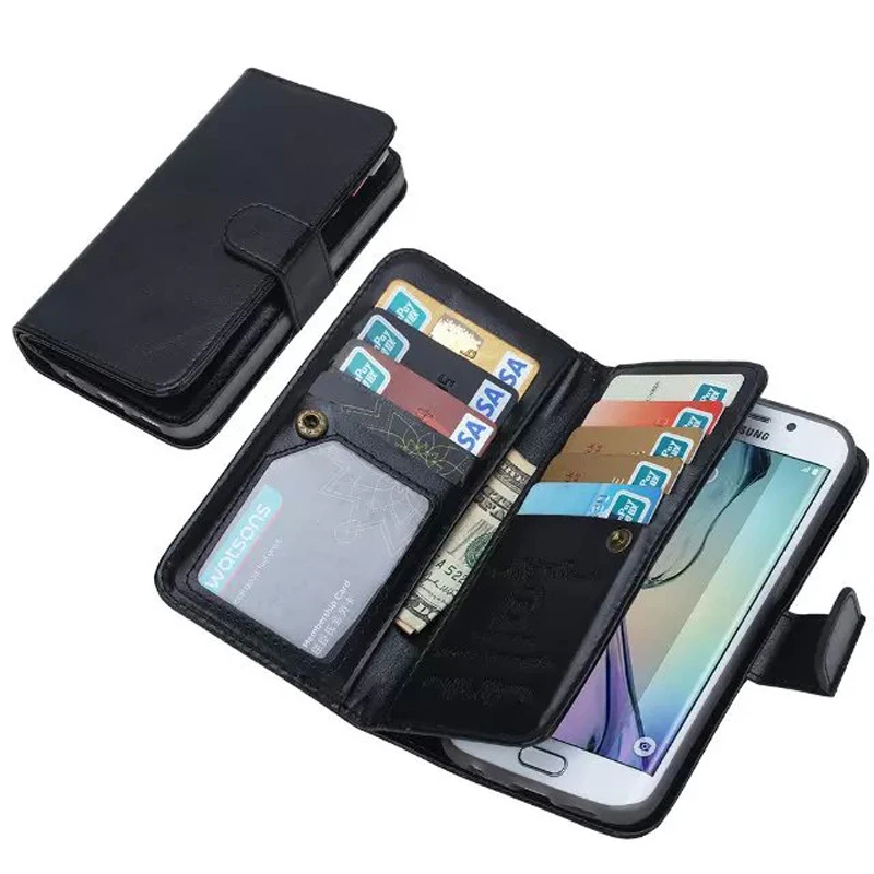 Чехол Coque для Samsung Galaxy S6 G9200 деловые чехлы из искусственной кожи Crazy Horse с 9