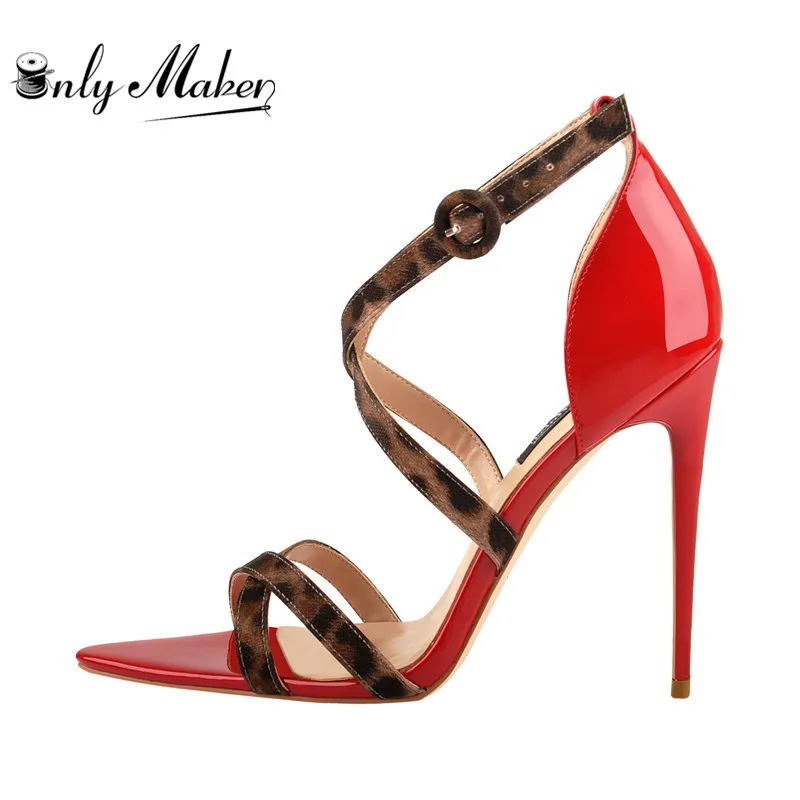 Onlymaker 12cm Womens Criss Cross Leopard Ankle Strap Stilettos Sandals Open Toe Heeled Summer heels Party Dressing Prom Shoes
Onlymaker 12cm Womens Criss Cross Leopard Ankle Strap Stilettos Sandals Open Toe Heeled Summer heels Party Dressing Prom Shoes
