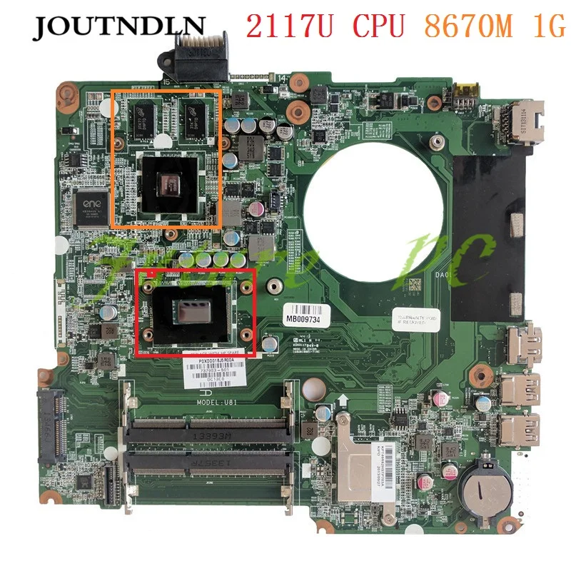 JOUTNDLN для hp павильон 15 N Материнская плата ноутбука 737983 001 501 DA0U81MB6C0 HM76 W/2117U cpu 8670M 1G