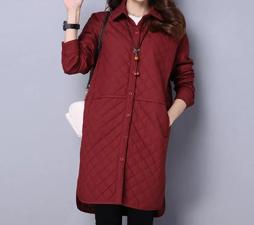 M-XL Hot / Winter Women New Fashion Loose long-sleeved thickening in long pure color warm quilted jacket
M-XL Hot / Winter Women New Fashion Loose long-sleeved thickening in long pure color warm quilted jacket