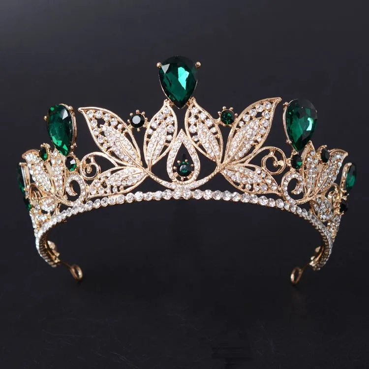 Vintage Green Red Rhinestone Bridal Tiara Fashion Golden Diadem for Women Wedding Dress Hair Jewelry Princess Crown accessories
Vintage Green Red Rhinestone Bridal Tiara Fashion Golden Diadem for Women Wedding Dress Hair Jewelry Princess Crown accessories