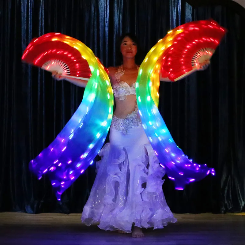 M96 Rave wears singer perform led light costumes colorful luminous led fan bellydance stage props glowing party led fans proom
M96 Rave wears singer perform led light costumes colorful luminous led fan bellydance stage props glowing party led fans proom
