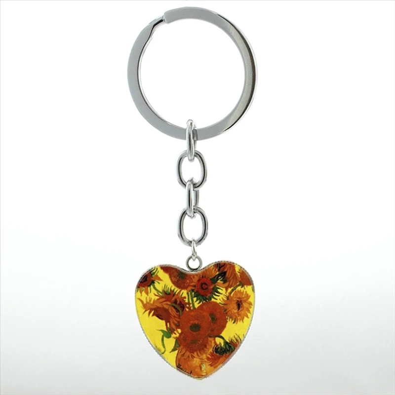 Famous Dutch artist Vincent Willem Van Gogh Painting artwork key chains ring classic Sunflower Starry Night keychain women HP268
Famous Dutch artist Vincent Willem Van Gogh Painting artwork key chains ring classic Sunflower Starry Night keychain women HP268
