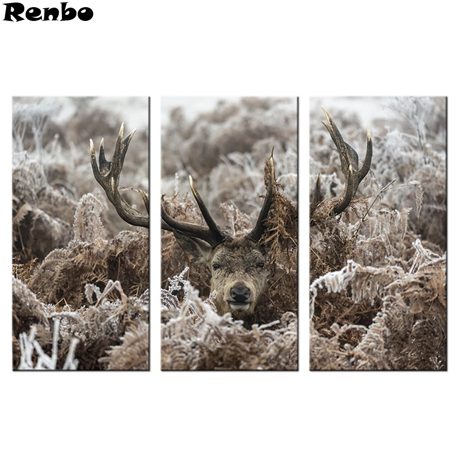 Creative Diamond Embroidery animal deer full Square round Diamond Mosaic triptych painting 5D DIY Diamond Painting Cross Stitch
Creative Diamond Embroidery animal deer full Square round Diamond Mosaic triptych painting 5D DIY Diamond Painting Cross Stitch