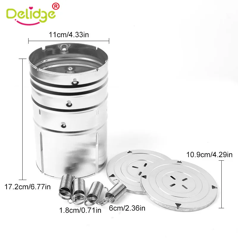 Delidge 1 pc 3 Layers Ham Press Maker Stainless Steel Removable Boiled Meat Hamburger Pressure Mold Kitchen Cooking Accessories
Delidge 1 pc 3 Layers Ham Press Maker Stainless Steel Removable Boiled Meat Hamburger Pressure Mold Kitchen Cooking Accessories
