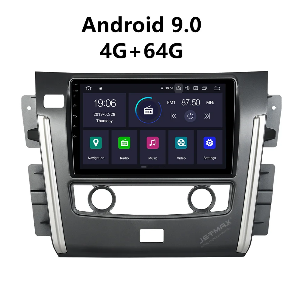 JSTMAX 10.2" Android 9.0 4GB+64GB Car GPS Radio Player for Nissan Patro 2018 Stereo Multimedia player DAB IPS Touch Screen MP3
JSTMAX 10.2" Android 9.0 4GB+64GB Car GPS Radio Player for Nissan Patro 2018 Stereo Multimedia player DAB IPS Touch Screen MP3