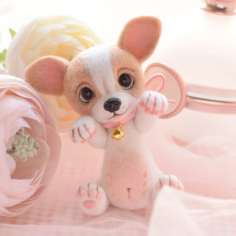 Adorable dog wool needlepoint kit wool felt needle felting pendant craft needlecraft DIY handmade
Adorable dog wool needlepoint kit wool felt needle felting pendant craft needlecraft DIY handmade