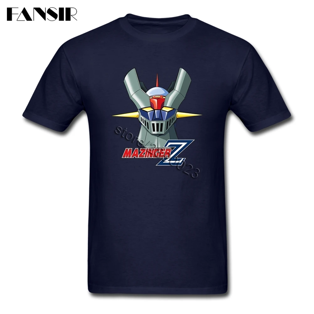 Для отдыха Mazinger Z аниме футболка для мужчин с коротким рукавом из органического
