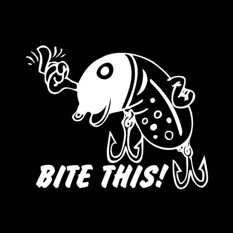 13.1cm*10.4cm Bite This Fishing Fashion Car Styling Stickers Decals Vinyl S4-0344 
13.1cm*10.4cm Bite This Fishing Fashion Car Styling Stickers Decals Vinyl S4-0344