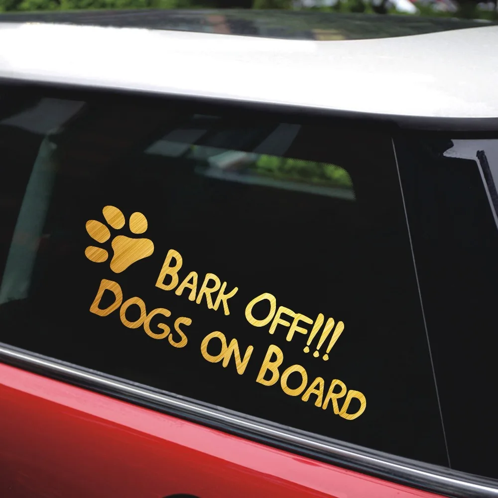 rylybons Dogs ON Board Stickers and Decal Car-Styling for Car Accessories on Windows Wall Body Full Sticker | Автомобили и