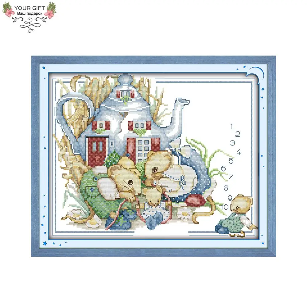 Joy Sunday Mouse Family Home Decor C494 Counted Stamped Animal Needlework Needlepoint Embroidery DIY Cross Stitch kit
Joy Sunday Mouse Family Home Decor C494 Counted Stamped Animal Needlework Needlepoint Embroidery DIY Cross Stitch kit