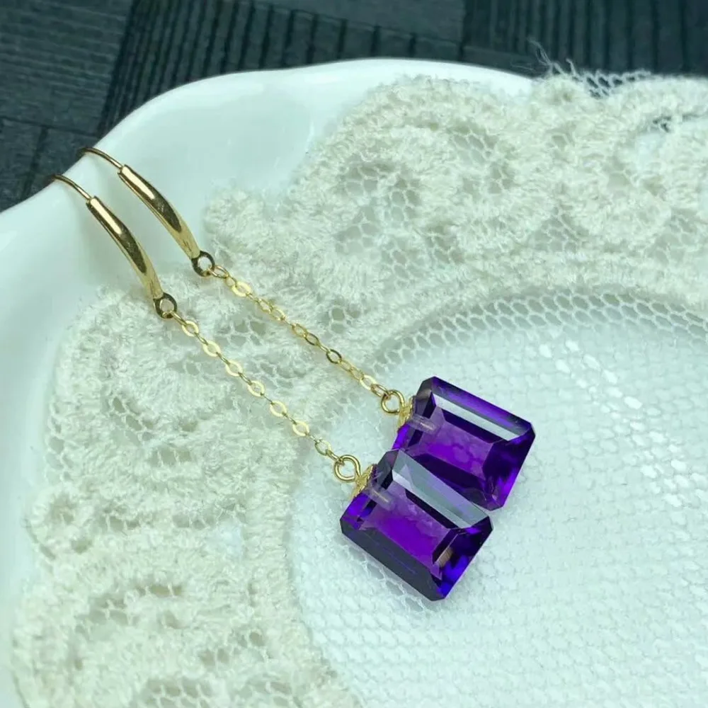 shilovem 18K yellow Gold Piezoelectric Amethyst stud earrings fine Jewelry trendy wedding gift new plant women myme0709111z
shilovem 18K yellow Gold Piezoelectric Amethyst stud earrings fine Jewelry trendy wedding gift new plant women myme0709111z
