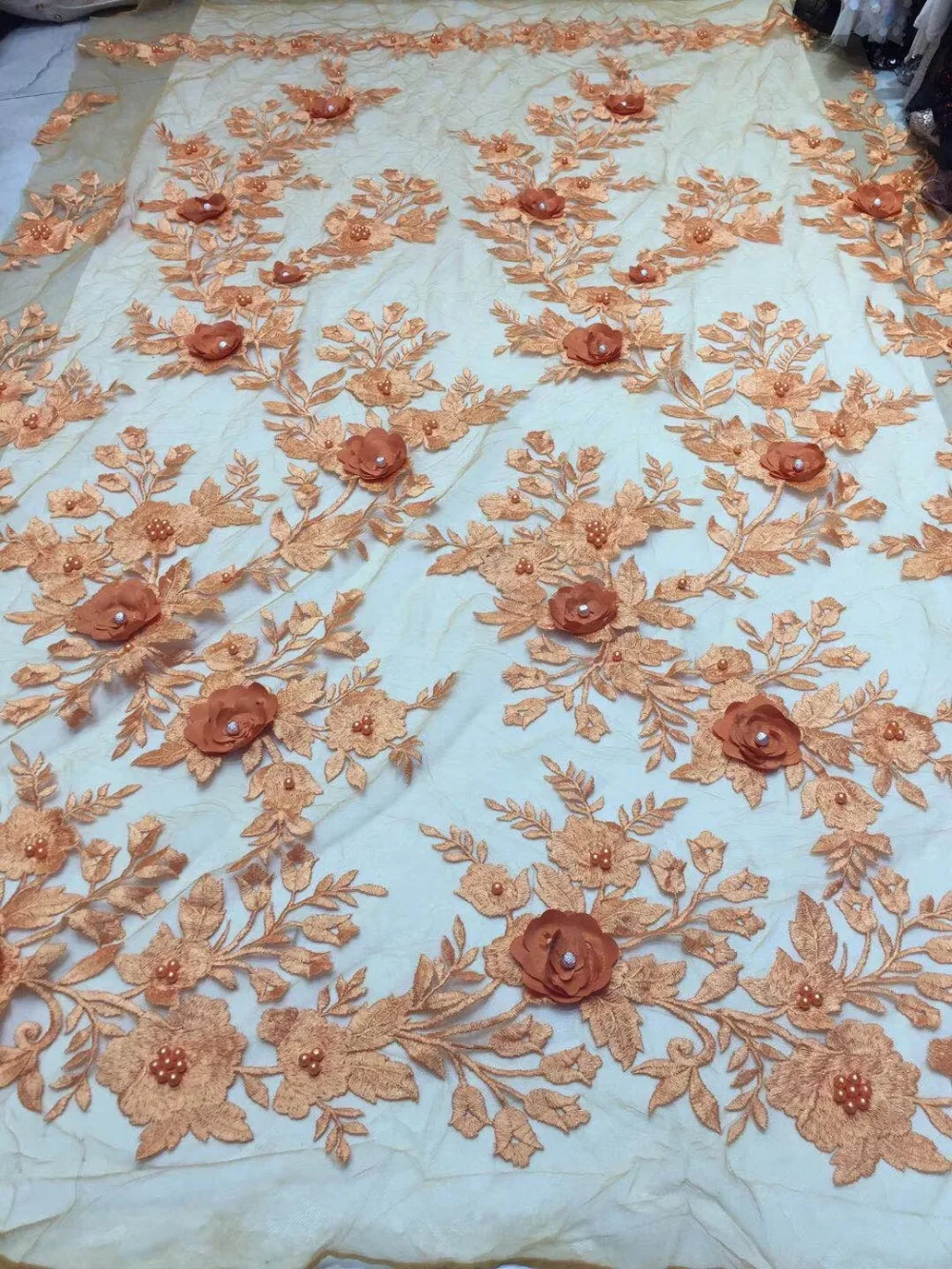 New African design 3D floral lace fabric, latest chiffon embroidery lace Nigeria 5 size/piece wedding/party
New African design 3D floral lace fabric, latest chiffon embroidery lace Nigeria 5 size/piece wedding/party