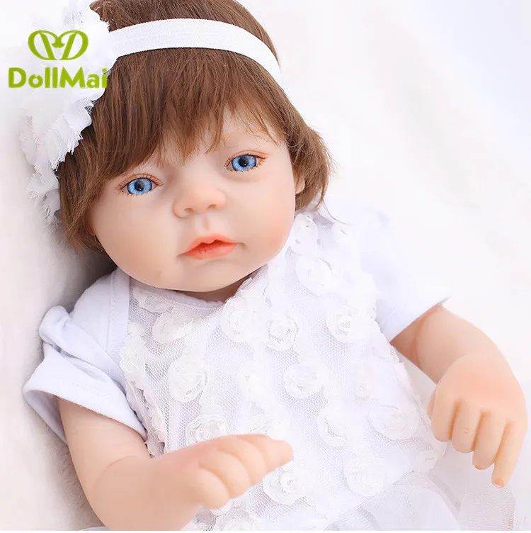 Полностью силиконовая кукла reborn для маленьких девочек 50 см DollMai Bebes reborn realista, детская Подарочная кукла, игрушки BJD, кукла принцессы reborn
Полностью силиконовая кукла reborn для маленьких девочек 50 см DollMai Bebes reborn realista, детская Подарочная кукла, игрушки BJD, кукла принцессы reborn