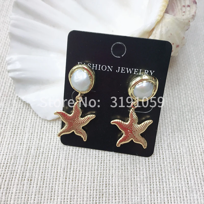 Girls' soft seashell and starfish earrings of 2018 are stylish and simple with a wide range of pearl earrings
Girls' soft seashell and starfish earrings of 2018 are stylish and simple with a wide range of pearl earrings