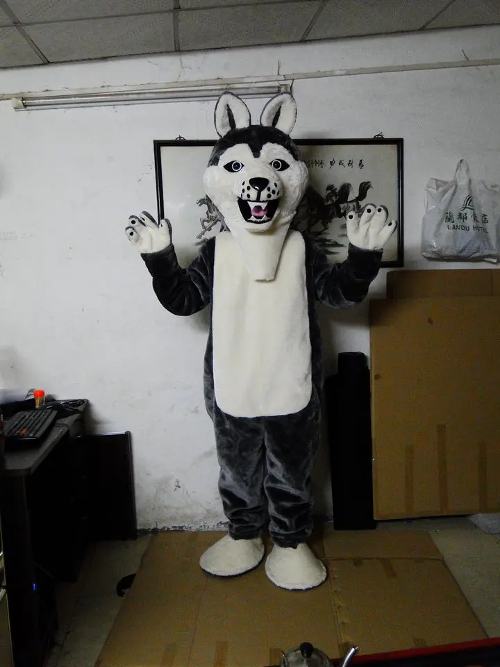 Hot sale 2014 Character Adult lovely Grey Husky Mascot Costume fancy dress Halloween party costume
Hot sale 2014 Character Adult lovely Grey Husky Mascot Costume fancy dress Halloween party costume