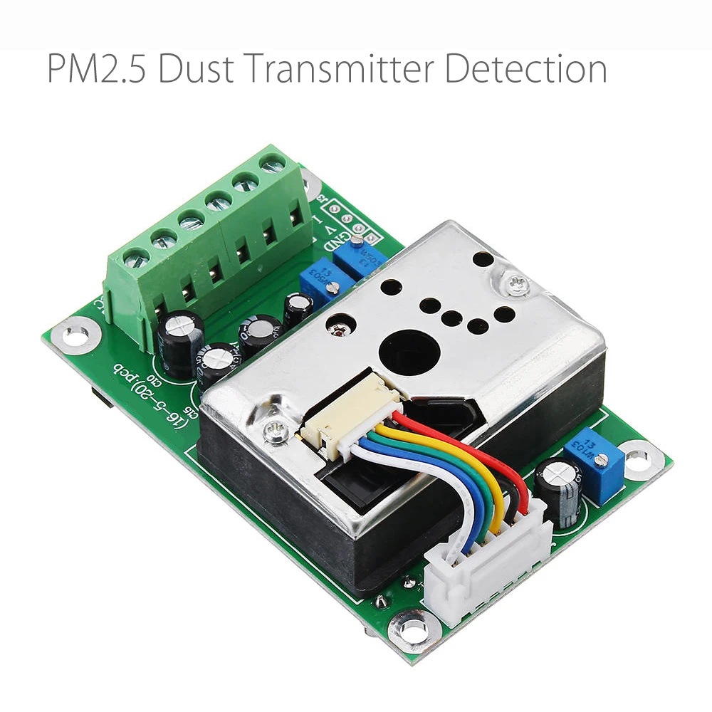 PM2.5 Detector Dust Transmitter High Precision Dust Sensor Module Dust Concentration 0-10V 4-20mA Output
PM2.5 Detector Dust Transmitter High Precision Dust Sensor Module Dust Concentration 0-10V 4-20mA Output
