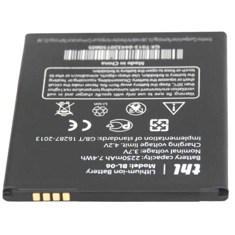 2250 мАч для THL T6 T6S Pro T6C BL 06 Мобильный телефон батареи + трек код|Аккумуляторы