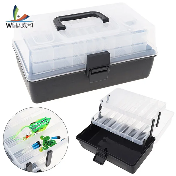 Portable 3 Layers 30 x 18 x 15cm Multifunctional Fishing Lure Reel Tools Box Durable Plastic Big Fishing Tackle Box
Portable 3 Layers 30 x 18 x 15cm Multifunctional Fishing Lure Reel Tools Box Durable Plastic Big Fishing Tackle Box