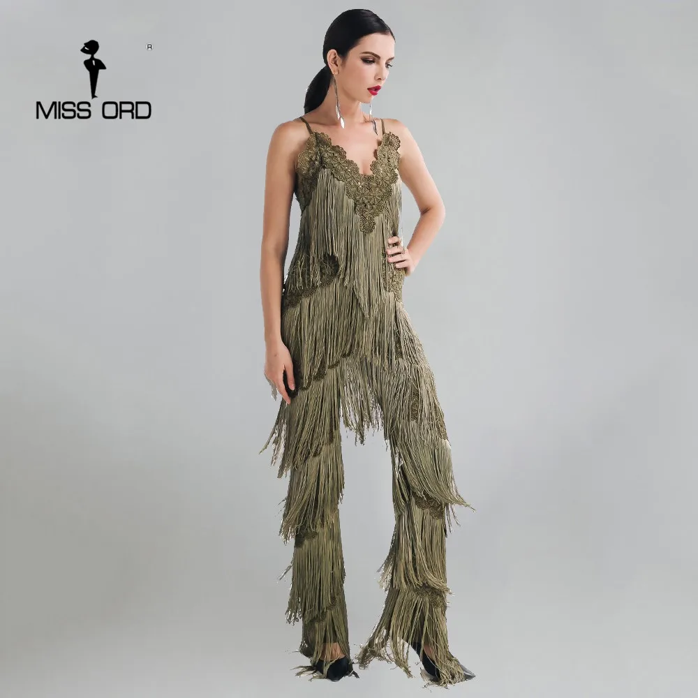 Missord 2021 Sexy sleeveless V-Neck Halter Lace Tassel Jumpsuit White Backless Combinaison Femme Off Shoulder Women Bodysuit
Missord 2021 Sexy sleeveless V-Neck Halter Lace Tassel Jumpsuit White Backless Combinaison Femme Off Shoulder Women Bodysuit