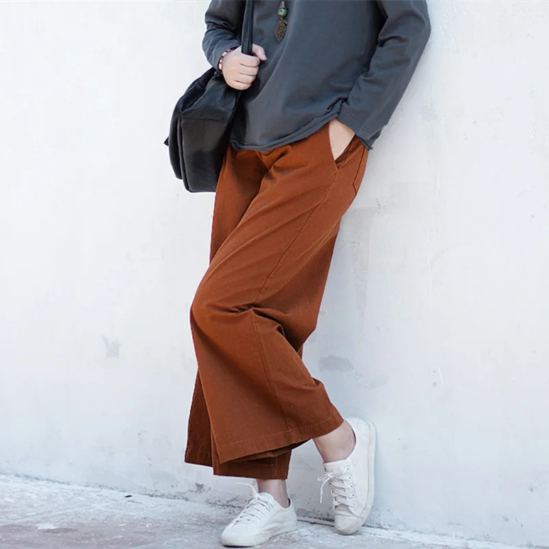 SCUWLINEN 2021 Women Spring Summer Pants Solid Casual All-match Loose Twill Cotton Wide Leg Pant Long Trousers for Women S520
SCUWLINEN 2021 Women Spring Summer Pants Solid Casual All-match Loose Twill Cotton Wide Leg Pant Long Trousers for Women S520