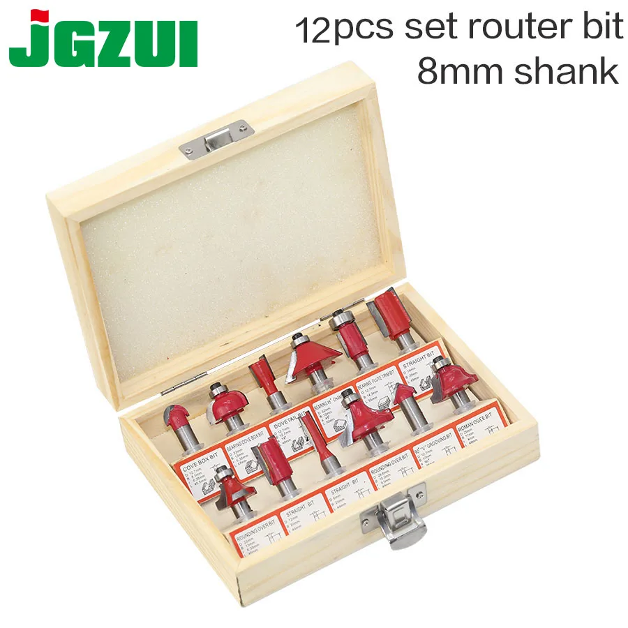 Набор фрез для гравировки по дереву 12 шт.|milling cutter|cutter carbiderouter bit set |