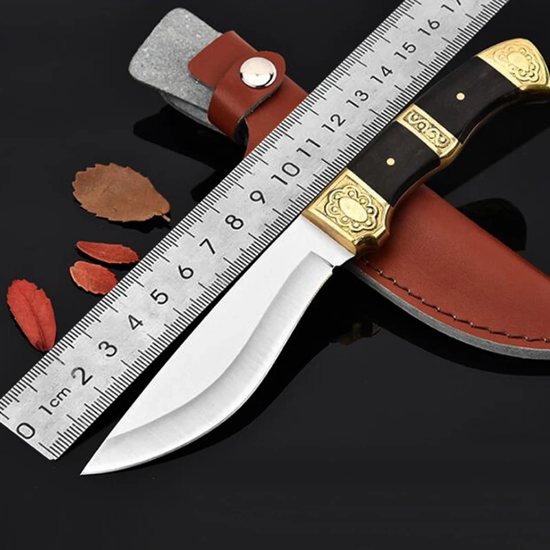 Fixed Blade Knife 59HRC Blade Straight Knives Tactical Knife Camping Knife Outdoor Survival Knife Utility Tools +Leather Sheath
Fixed Blade Knife 59HRC Blade Straight Knives Tactical Knife Camping Knife Outdoor Survival Knife Utility Tools +Leather Sheath