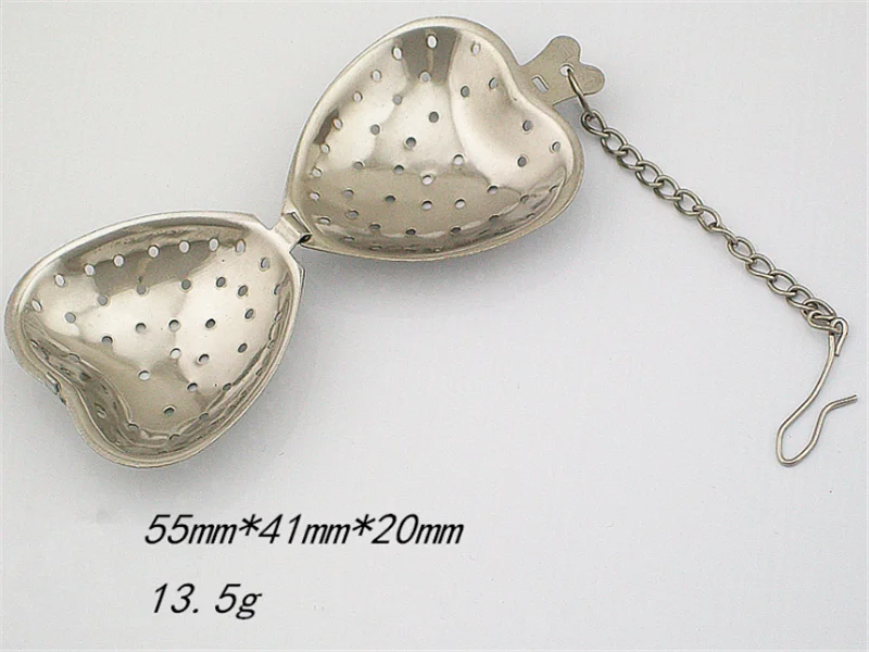 Stainless Steel Heart Tea Strainer Infuser Filter Herb Steeper Tools Accessories | Дом и сад