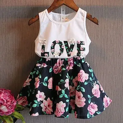 Girl 2Pcs Suit Summer Dress Set 2021 Kids Costume Baby Letter Shirt Tops+Floral Skirt Clothes Skirts Clothes for Girl
Girl 2Pcs Suit Summer Dress Set 2021 Kids Costume Baby Letter Shirt Tops+Floral Skirt Clothes Skirts Clothes for Girl