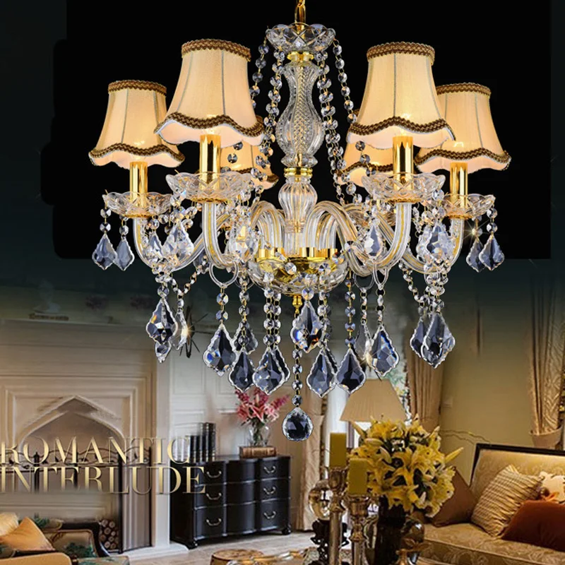 Modern Farbic Shade Chandelier Stair Long 6 E14 Bulbs Crystal Chandelier Fixture Staircase Lighting Suspension Lamp P478-6
Modern Farbic Shade Chandelier Stair Long 6 E14 Bulbs Crystal Chandelier Fixture Staircase Lighting Suspension Lamp P478-6