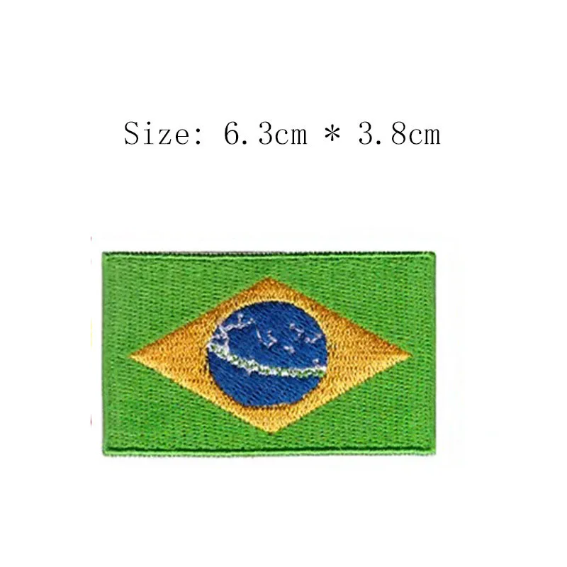 Бразильский патч с вышивкой и флагом оптовая цена Гладильные Значки для кепок