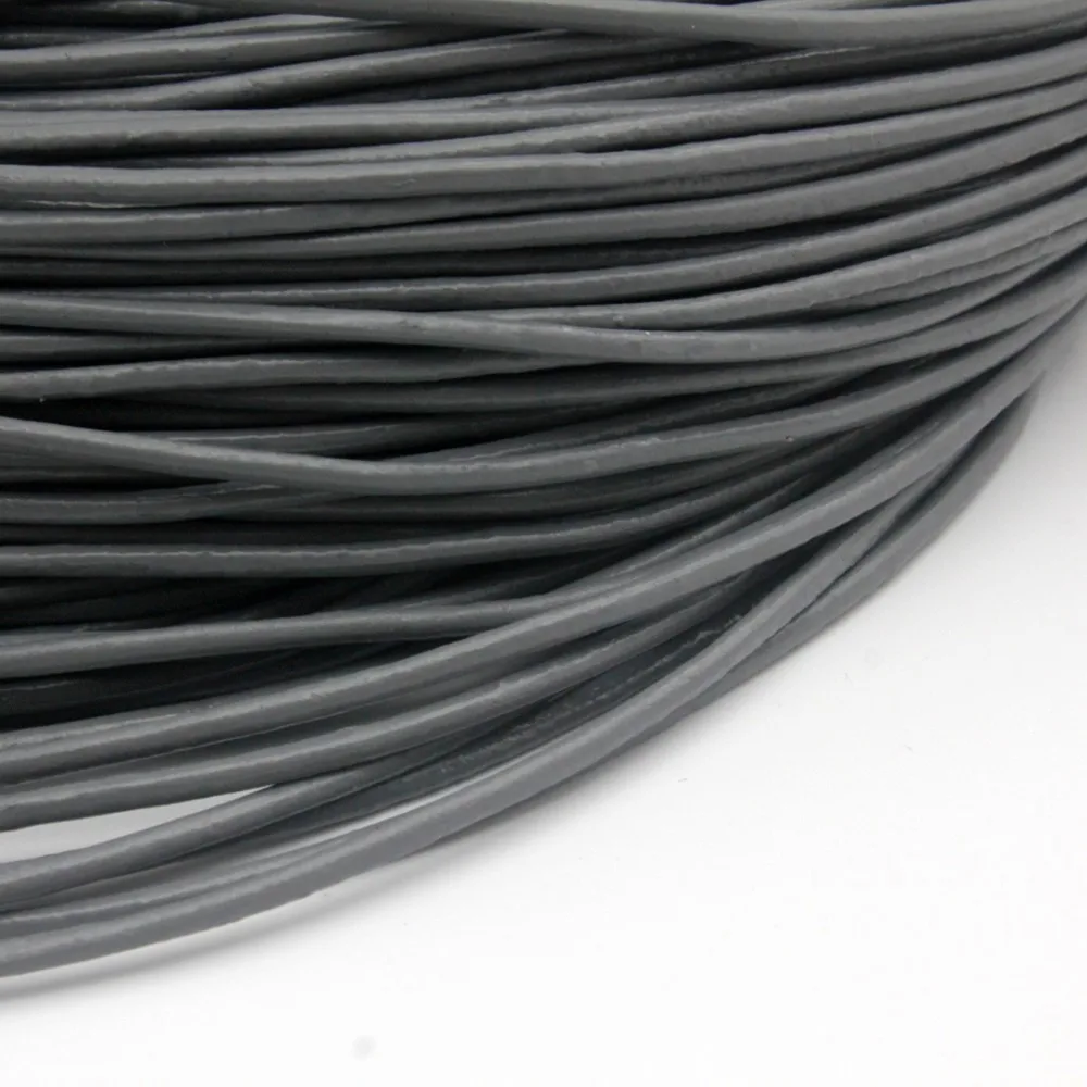 5 Yards 2mm Round Genuine Cow Hide Dark Gray Leather Strands, 2mm Real Leather Cord For DIY Bracelet Necklace Jewelry Making
5 Yards 2mm Round Genuine Cow Hide Dark Gray Leather Strands, 2mm Real Leather Cord For DIY Bracelet Necklace Jewelry Making