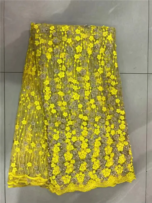 African lace fabric 2018 high quality lace with hand beaded french lace tulle fabric 5yard/lot Nigeria Wedding Dress yellow
African lace fabric 2018 high quality lace with hand beaded french lace tulle fabric 5yard/lot Nigeria Wedding Dress yellow