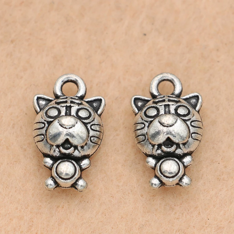 KJjewel Tiger Charm Pendant Antique Silver Plated Jewelry DIY Making Bracelet Accessories Handmade 17x14mm
KJjewel Tiger Charm Pendant Antique Silver Plated Jewelry DIY Making Bracelet Accessories Handmade 17x14mm