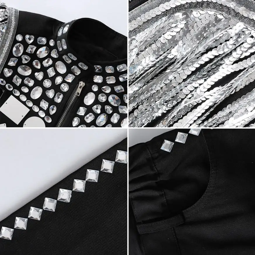 2019 Hip Hop Costume Children White jackets Silver Sequined Tassel Coat Jazz Dancing Clothes Stage Show Wear Modis Coat Y1552
2019 Hip Hop Costume Children White jackets Silver Sequined Tassel Coat Jazz Dancing Clothes Stage Show Wear Modis Coat Y1552