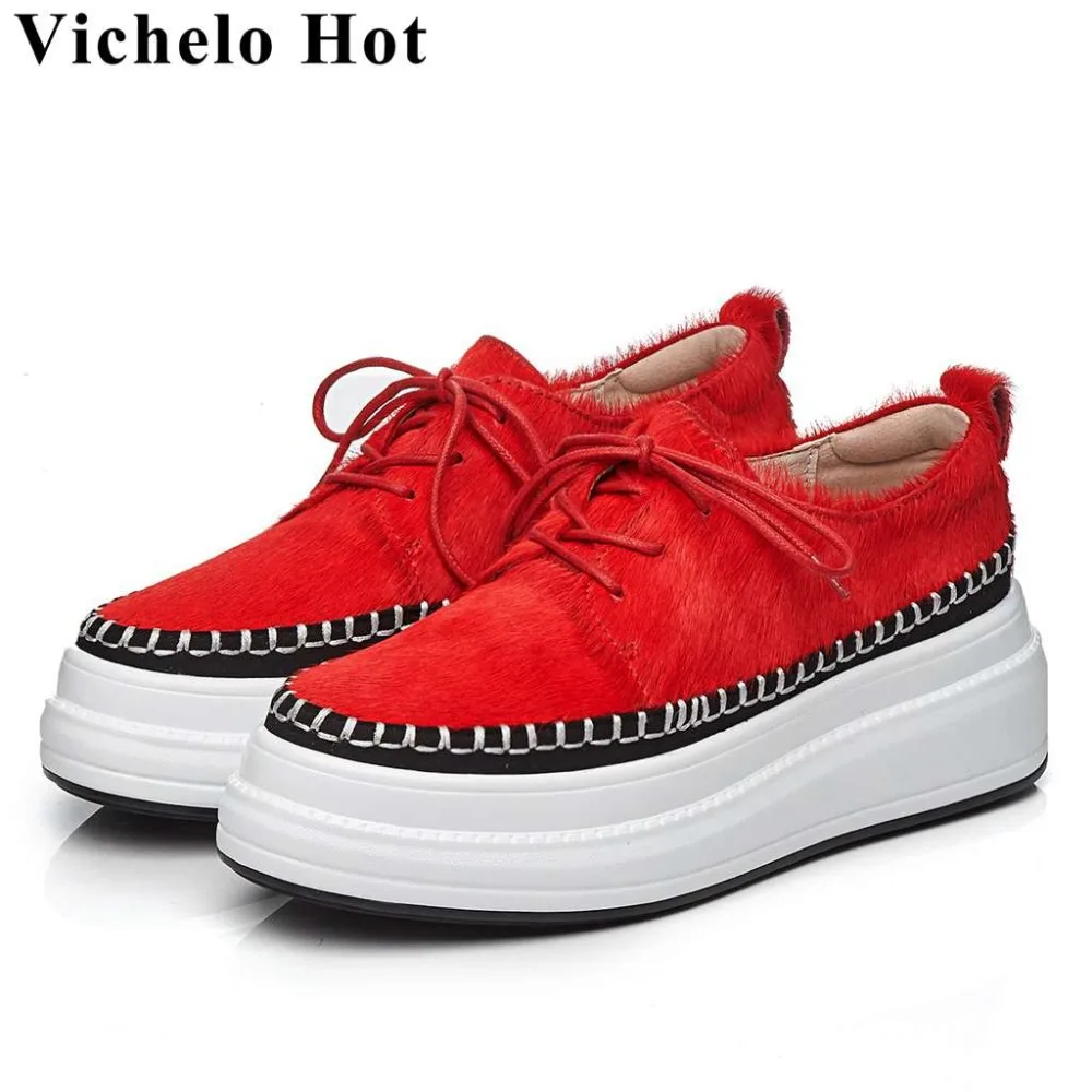 Vichelo Hot high quality luxury horsehair lace up sneakers round toe thick high bottom European designer vulcanized shoes L08
Vichelo Hot high quality luxury horsehair lace up sneakers round toe thick high bottom European designer vulcanized shoes L08