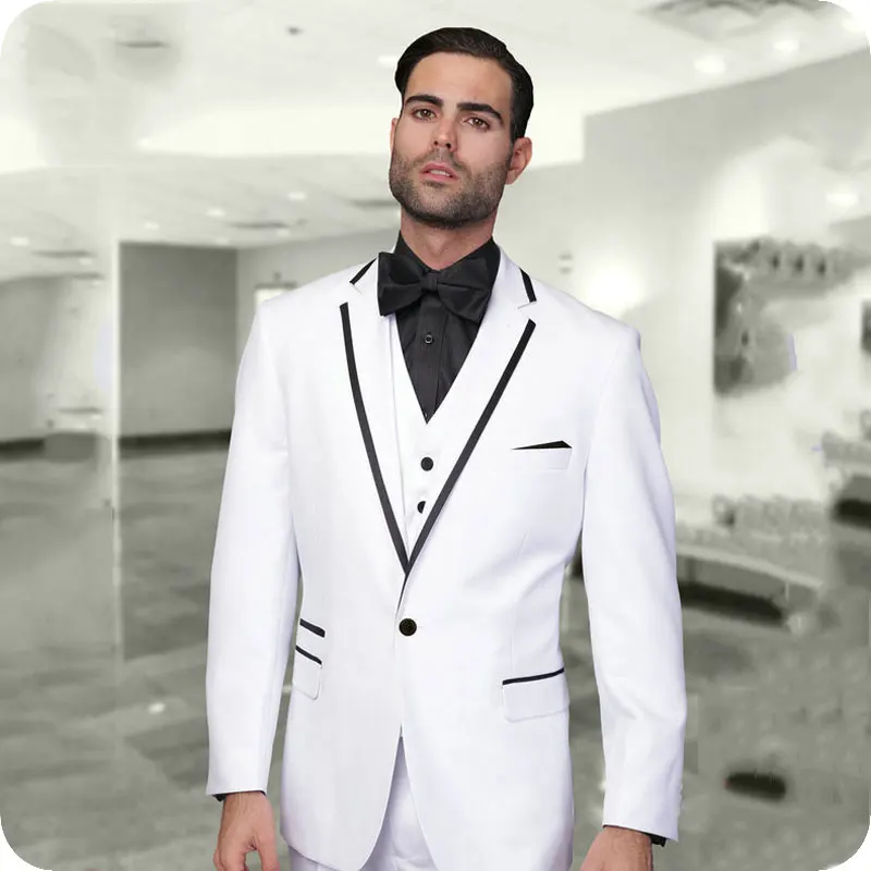 Custom Made 3 Piece White Suits for Wedding Tuxedos Groomsmen Groom Suit Prom Men Wedding Suits Traje Hombre Jacket Pants Vest
Custom Made 3 Piece White Suits for Wedding Tuxedos Groomsmen Groom Suit Prom Men Wedding Suits Traje Hombre Jacket Pants Vest