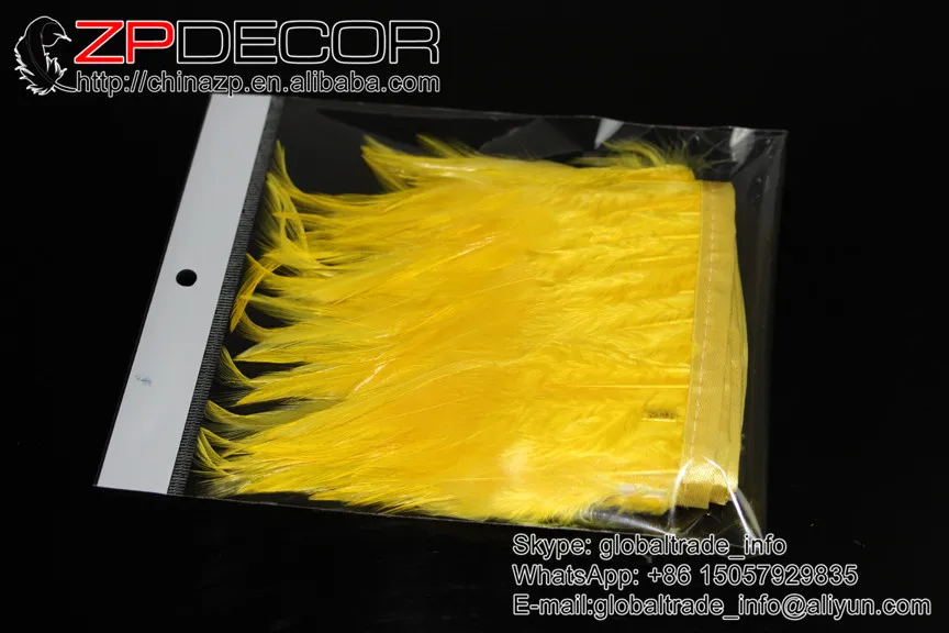 ZPDECOR Feather Factory Wholesale 2 yards Bringt Beached and Dyed Yellow Rooster Saddle Feather Fringe Trim Performance Costumes
ZPDECOR Feather Factory Wholesale 2 yards Bringt Beached and Dyed Yellow Rooster Saddle Feather Fringe Trim Performance Costumes