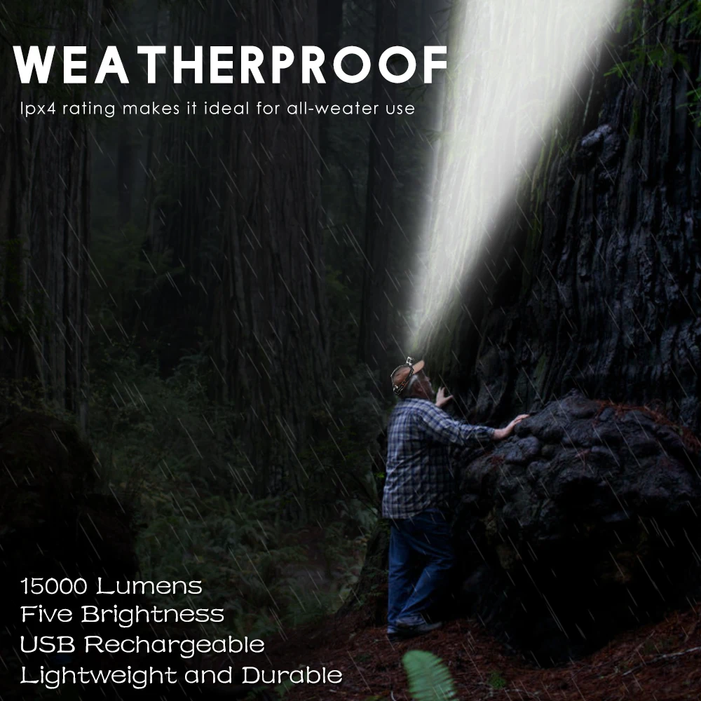 Christmas present 8000LM IR Sensor LED Headlamp T6 Head Lanternas Torch Light Rechargeable 18650 Waterproof Lantern for Fishing
Christmas present 8000LM IR Sensor LED Headlamp T6 Head Lanternas Torch Light Rechargeable 18650 Waterproof Lantern for Fishing