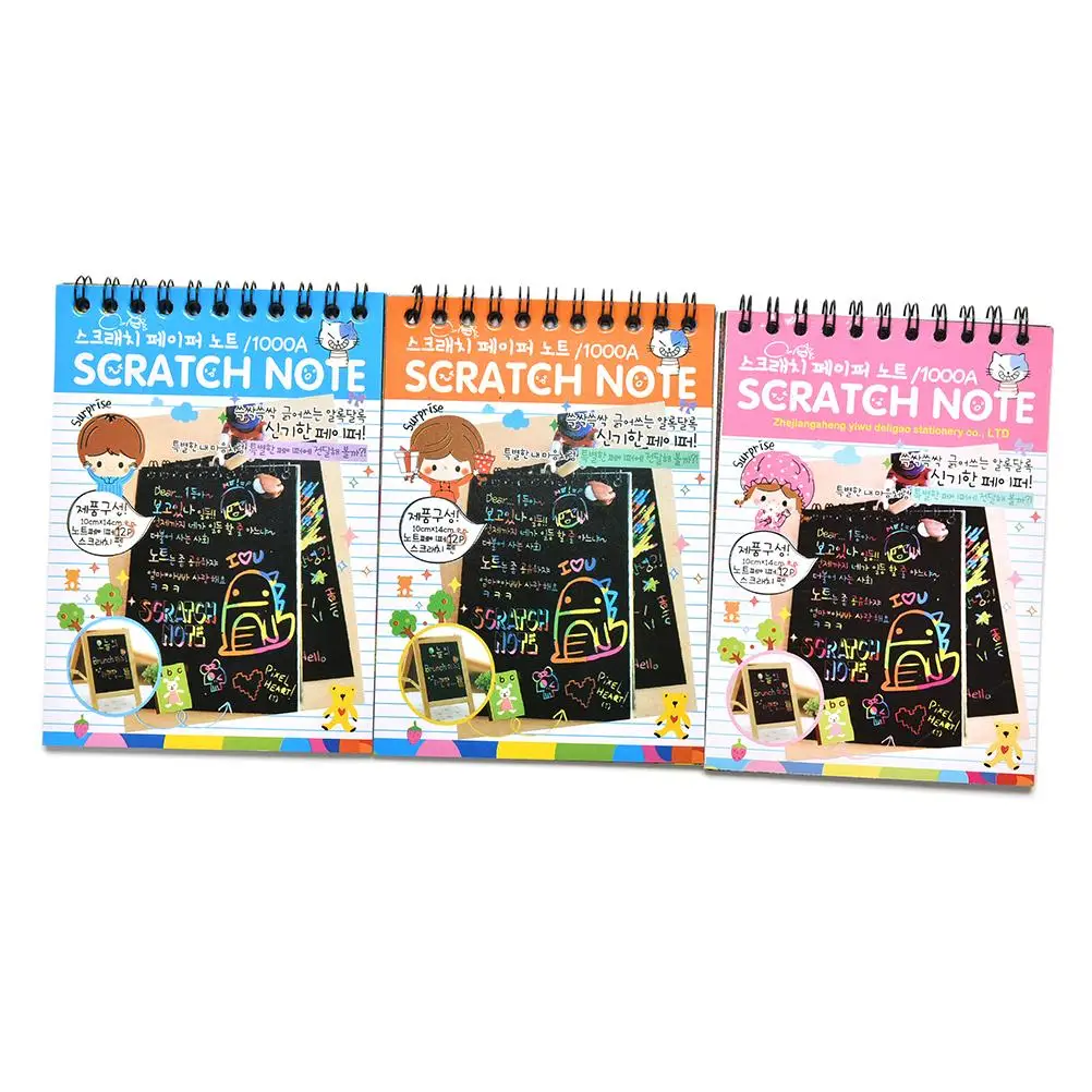 Фото 1 шт. бумага для рисования Sketchbook DIY Scratchbook наклейки царапин детская игрушка