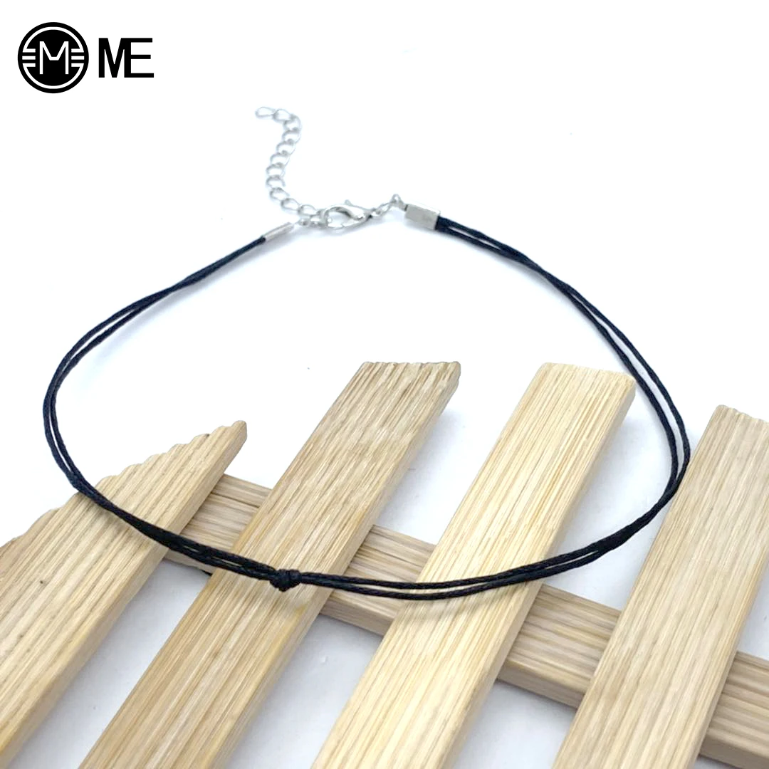 Fashion PU Leather Rope Necklace For Women Men Thin Adjustable Black Short Chain Unisex DIY Ornament Jewelry Hot Selling | Украшения и