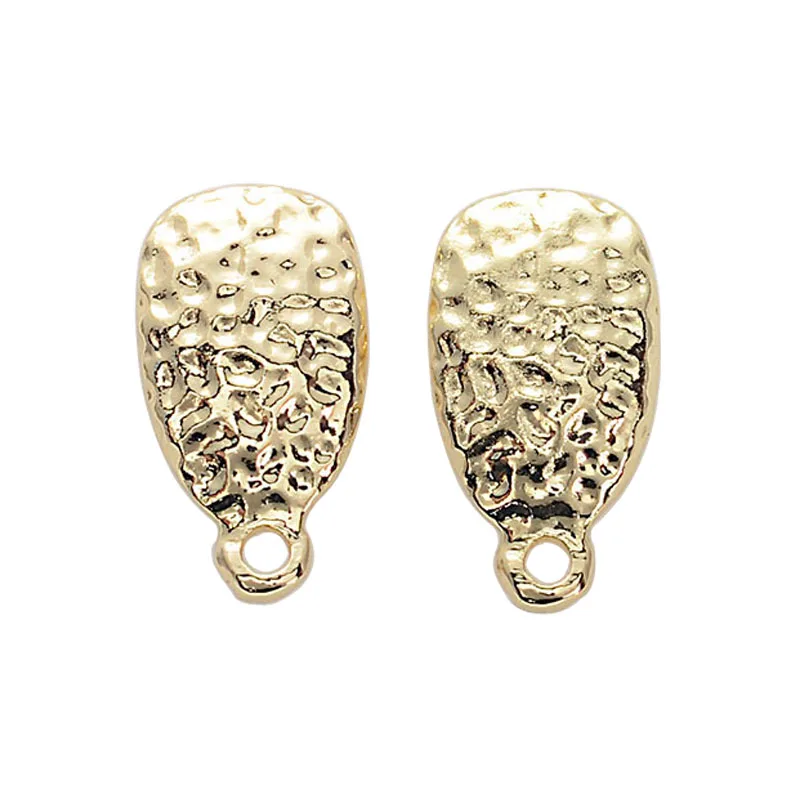 

10pcs 10X19MM Zinc Alloy Golden Plated Ellipse Stud Earrings Base Connector Linker For DIY Earrings Jewelry Making Accessories