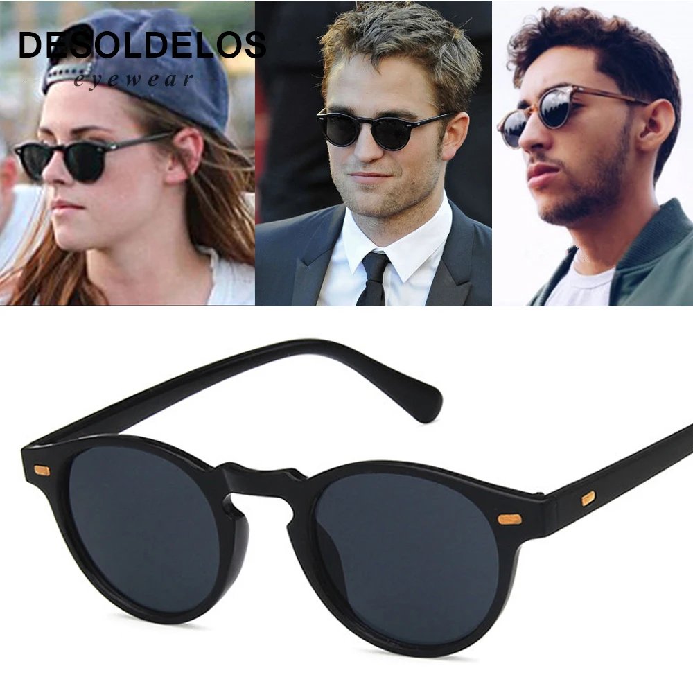 Vintage Round Lense Clear Frame sunglasses Gregory Peck Brand Designer men women Sunglass retro gafas oculos 2019
Vintage Round Lense Clear Frame sunglasses Gregory Peck Brand Designer men women Sunglass retro gafas oculos 2019