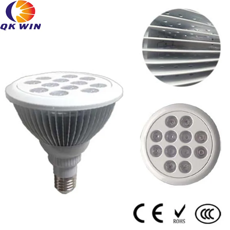 Qkwin 12x3W E27 par 38 Led grow light 36W для выращивания сцены в гидропонике освещение и