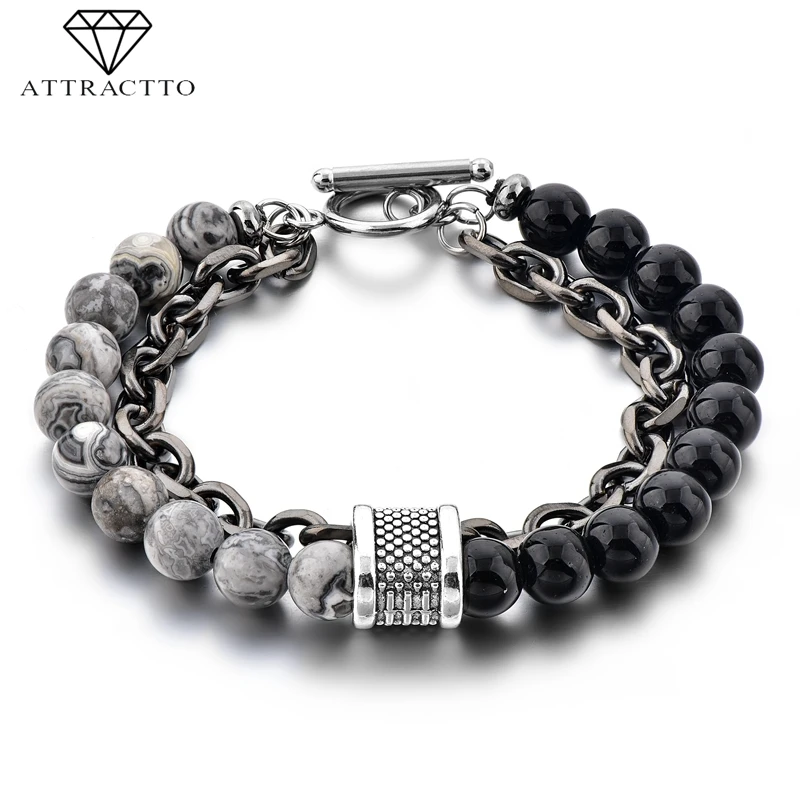 ATTRACTTO Trendy Stainless Steel Bracelets Bangles For Women Male Jewelry Bracelet Handmade Jewelry Distance Bracelet SBR190036
ATTRACTTO Trendy Stainless Steel Bracelets Bangles For Women Male Jewelry Bracelet Handmade Jewelry Distance Bracelet SBR190036