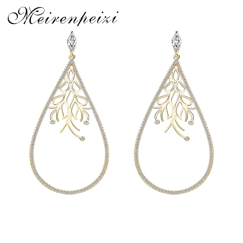 High Quality Water Droplets Exquisite Line Art Earrings Gold And Silver Color Matching Noble Temperament Copper Zircon Earrings
High Quality Water Droplets Exquisite Line Art Earrings Gold And Silver Color Matching Noble Temperament Copper Zircon Earrings