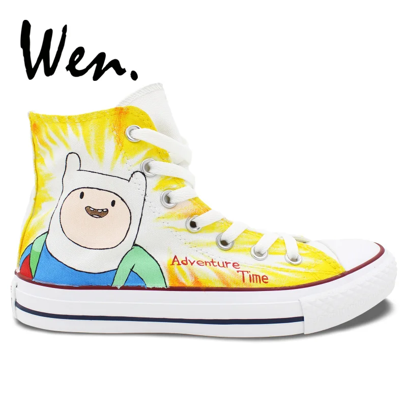 Wen Hand Painted Skateboard Sneakers Design Custom Animation Adventure Time Men Women's High Top Outdoor Sports Canvas Shoes
Wen Hand Painted Skateboard Sneakers Design Custom Animation Adventure Time Men Women's High Top Outdoor Sports Canvas Shoes